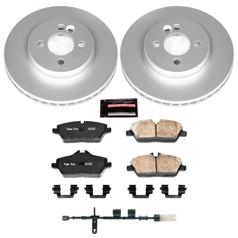 PSB Z23 Evolution Coated Kit - Power Stop 11-16 Mini Cooper Front Z23 Evolution Sport Coated Brake Kit