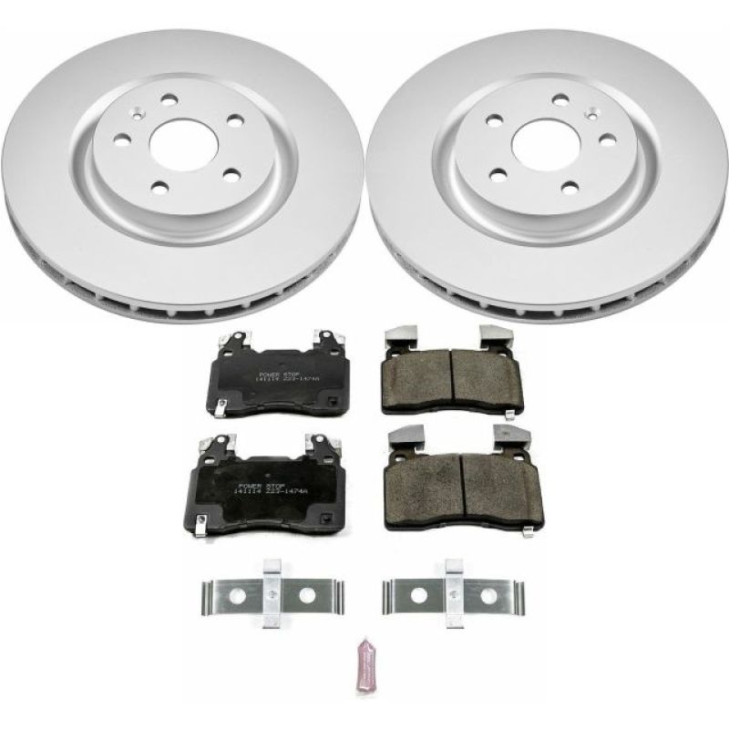 PSB Z17 Evolution Coated Kit - Power Stop 14-17 Chevrolet SS Front Z17 Evolution Geomet Coated Brake Kit
