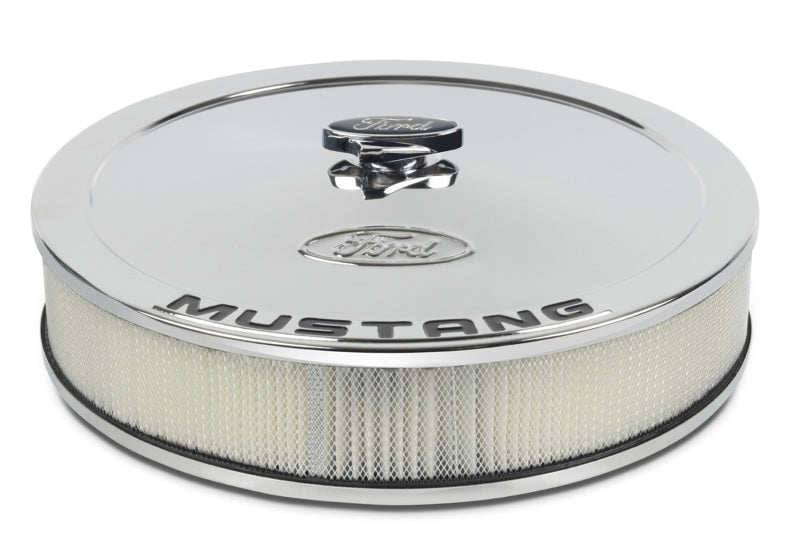 FR Air Cleaners - Ford Racing Air Cleaner Kit - Chrome w/Mustang Emblem