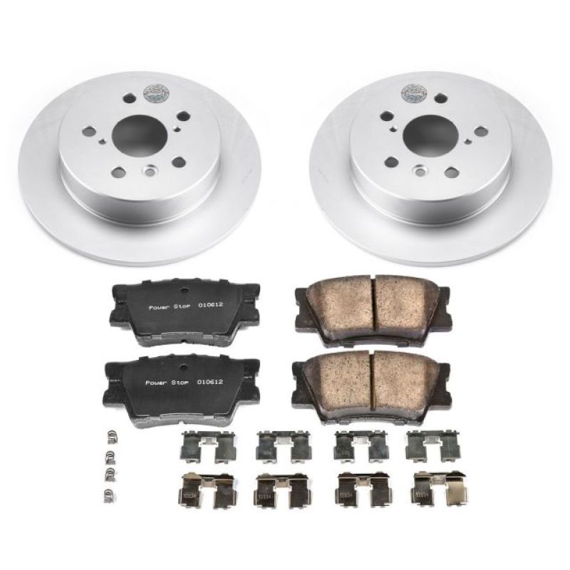 PSB Z17 Evolution Coated Kit - Power Stop 18-19 Toyota Camry Rear Z17 Evolution Geomet Coated Brake Kit