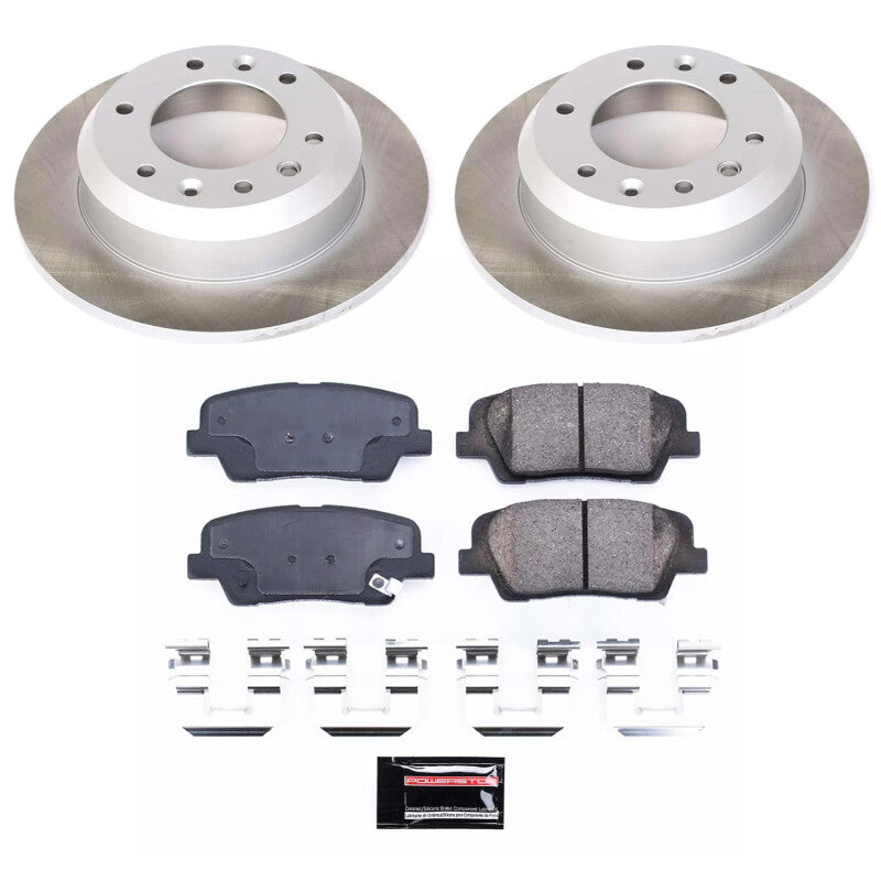 PSB Semi-Coated Rotor Kits - Power Stop 2014 Kia Sedona Rear Semi-Coated Rotor Kit