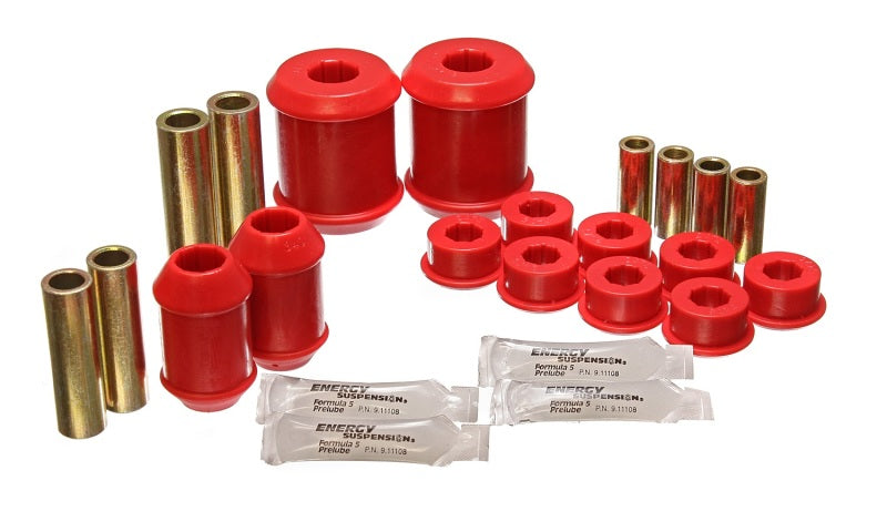 ES Cntrl Arm Bushings - Red - Energy Suspension 00-04 Mitsubishi Eclipse FWD Red Rear Control Arm Bushing Set