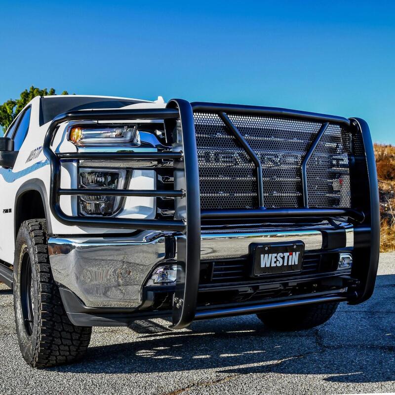 WES HDX Grille Guards - Westin 2020 Chevrolet Silverado 2500/3500 HDX Grille Guard - Black