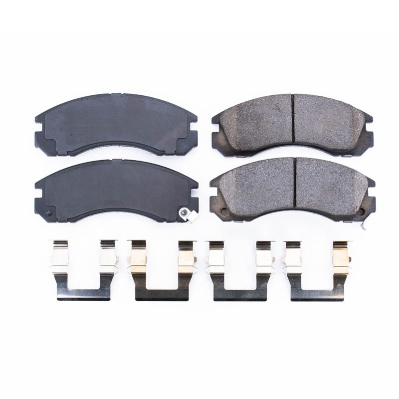 PSB Z17 Evolution Brake Pads - Power Stop 91-96 Dodge Stealth Front Z17 Evolution Ceramic Brake Pads w/Hardware