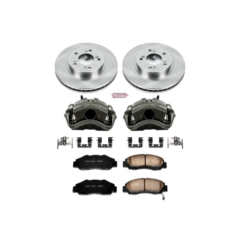 PSB Autospecialty Kit w/Cals - Power Stop 97-01 Acura Integra Front Autospecialty Brake Kit w/Calipers