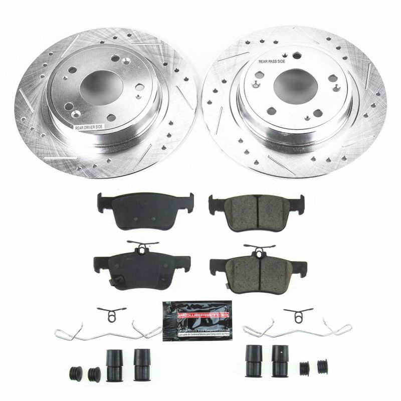 PSB Z23 Evolution Kit - Power Stop 18-19 Honda Accord Rear Z23 Evolution Sport Brake Kit