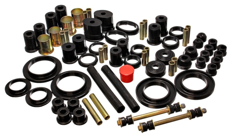 ES Hyper-Flex Sets - Black - Energy Suspension 85-93 Ford Mustang Black Hyper-flex Master Bushing Set