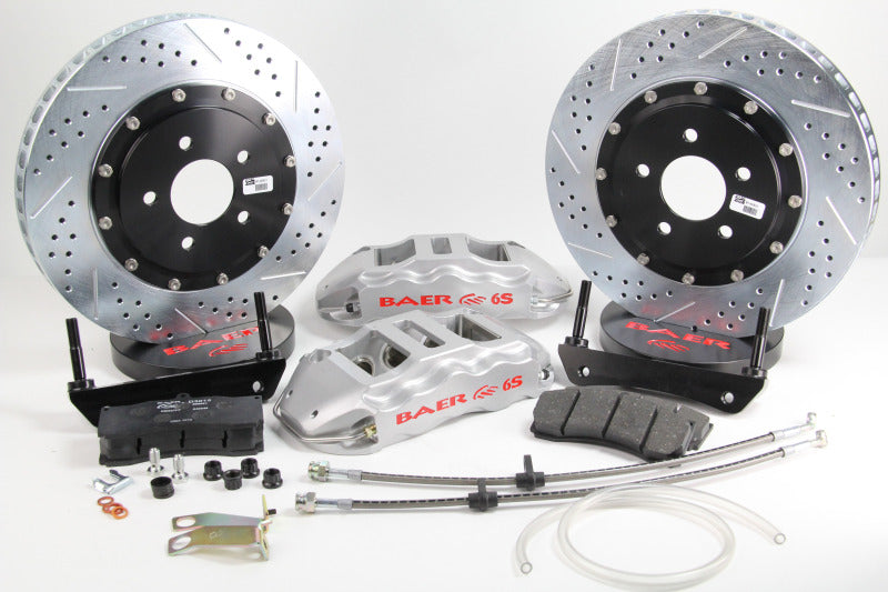 BAE Extreme Brake Kits - Baer Brakes 1991 GMC Syclone 14in Extreme+ Front Brake Kit-Silver-