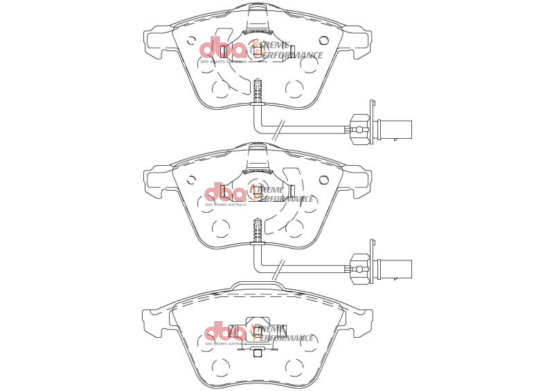 DBA XP Performance Brake Pads - DBA 09-15 Audi TTS Quattro Front XP Performance Brake Pads
