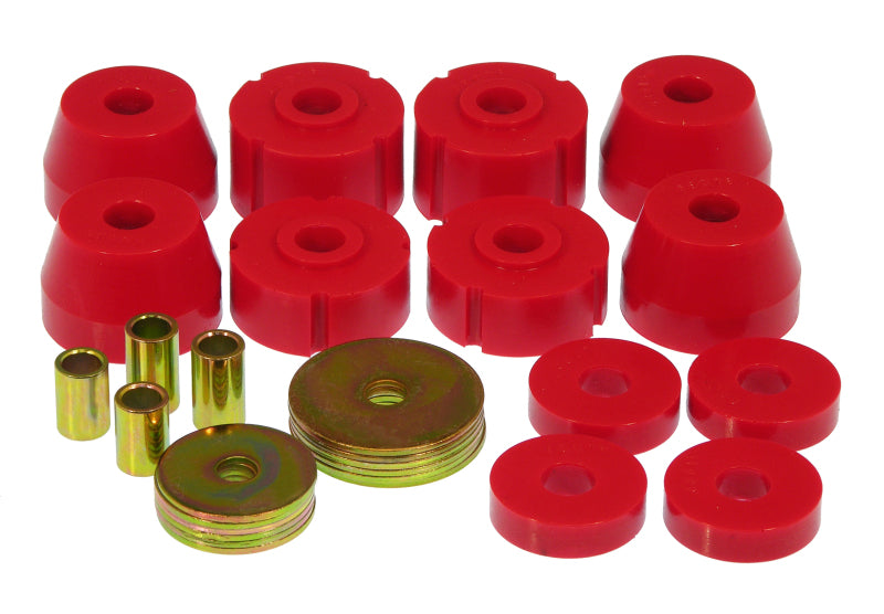 PRO Body/Subframe Bush - Red - Prothane 72-85 Dodge Truck Body Mounts - Red