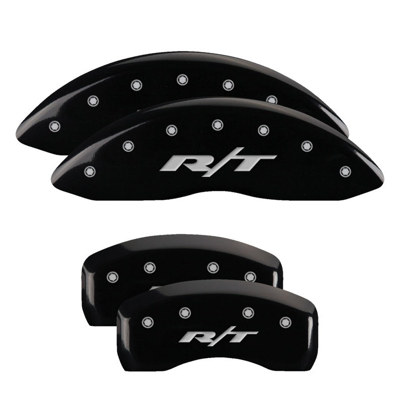 MGP Caliper Covers 4 Logo - MGP 4 Caliper Covers Engraved Front & Rear RT Black finish silver ch