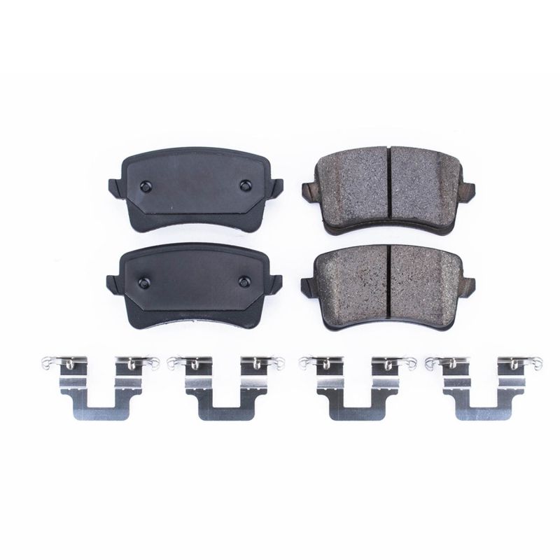 PSB Z17 Evolution Brake Pads - Power Stop 10-16 Audi A4 Rear Z17 Evolution Ceramic Brake Pads w/Hardware