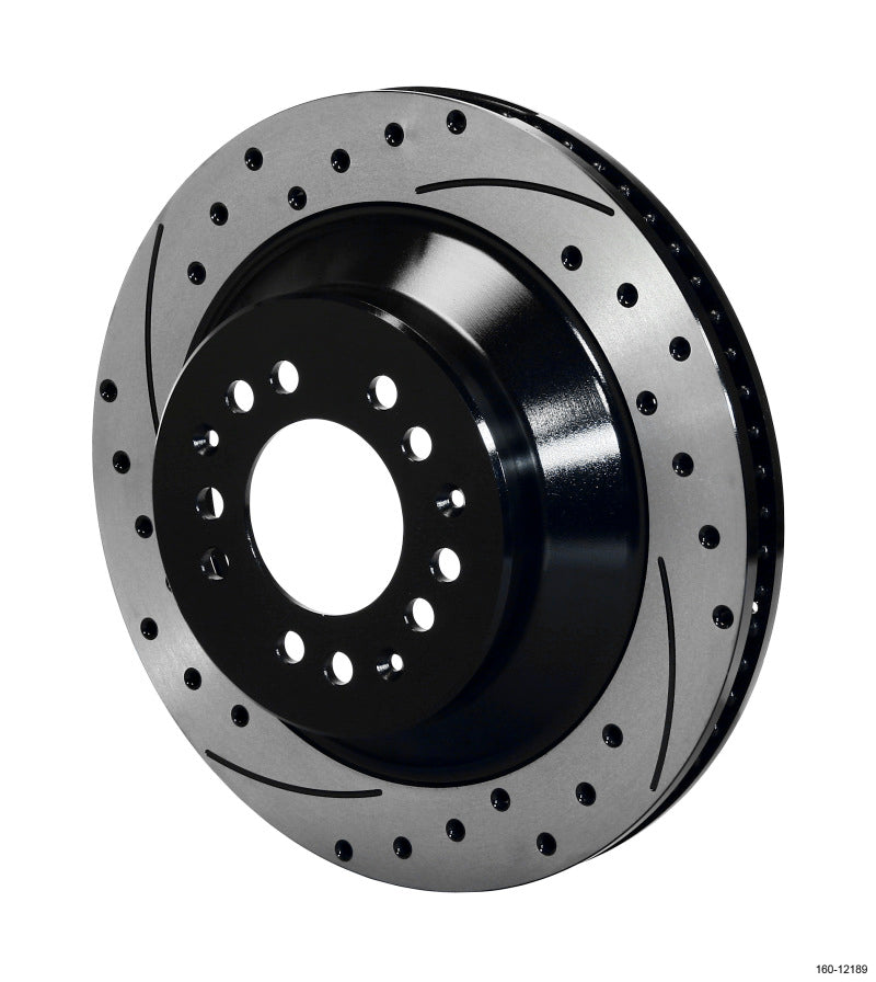 WIL Rotors - Wilwood Rotor-1.75 Offset SRP BLK Drl 12.88 x 1.10 - 5x4.50/4.75in