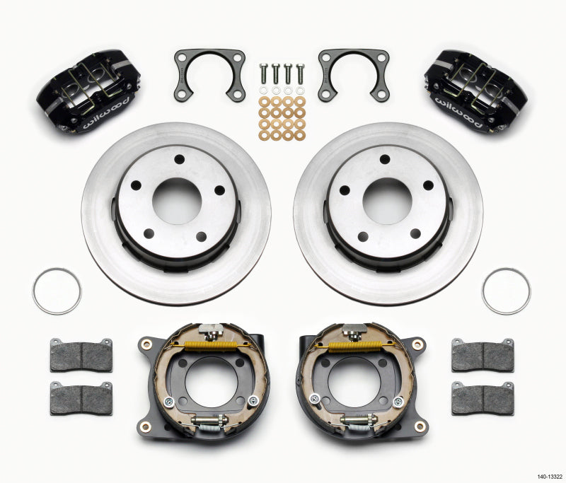 WIL Dynapro Brake Kit - Wilwood Dynapro Lug Mount P/S Park Brake Kit Big Ford 2.36in Off Bronco 5 x 5.50