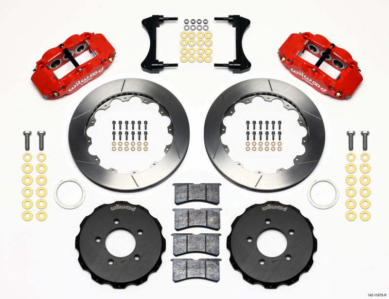 WIL Superlite Brake Kit - Wilwood Narrow Superlite 6R Front Hat Kit 12.88in Red 2006-Up Civic / CRZ
