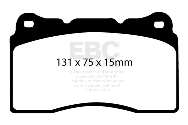 EBC Redstuff Brake Pad Sets - EBC 04-08 Acura TL 3.2 (Manual)(Brembo) Redstuff Front Brake Pads