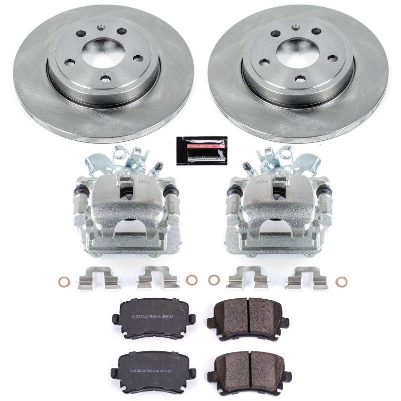 PSB Autospecialty Kit w/Cals - Power Stop 05-09 Audi A4 Rear Autospecialty Brake Kit w/Calipers