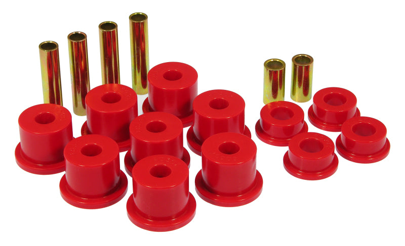 PRO Spring/Shackle Bush- Red - Prothane 80-98 Ford F250/350 4wd Front Spring Bushings - Red