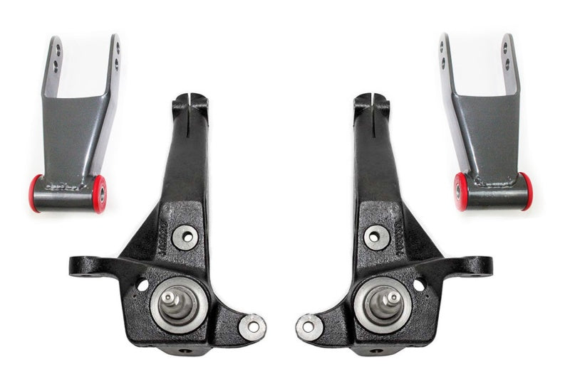 MXT Lift Spindles - MaxTrac 01-09 Ford Ranger 2WD w/Coil Susp. (Non Stabilitrak) 4in/2in Spindle Lift Kit