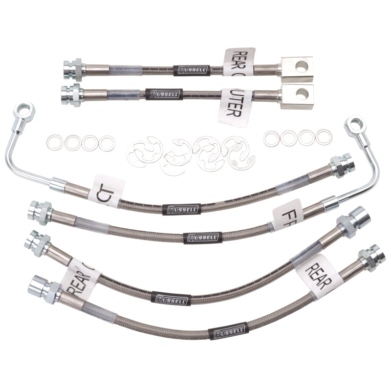 RUS Brake Line Kits - Russell Performance 98-02 Pontiac Firebird (with Traction Control) Brake Line Kit