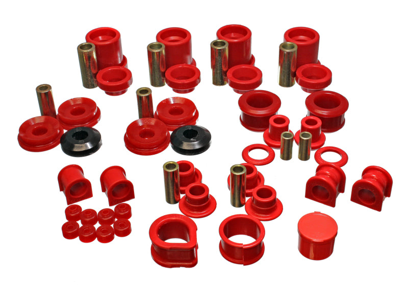 ES Hyper-Flex Sets - Red - Energy Suspension 90-96 Nissan 300ZX Red Hyper-Flex Master Bushing Set (Sway bar end link bushings a