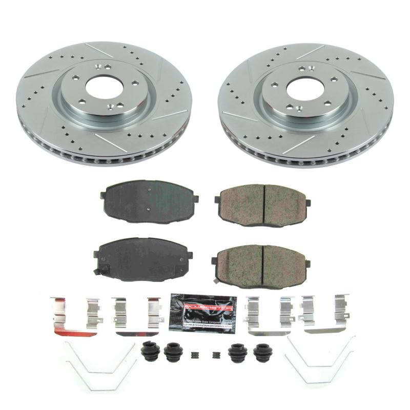 PSB Z23 Evolution Kit - Power Stop 19-21 Hyundai Nexo Front Z23 Evolution Brake Kit
