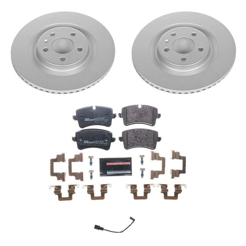 PSB Euro-Stop Kit - Power Stop 2012 Audi A7 Quattro Rear Euro-Stop Brake Kit