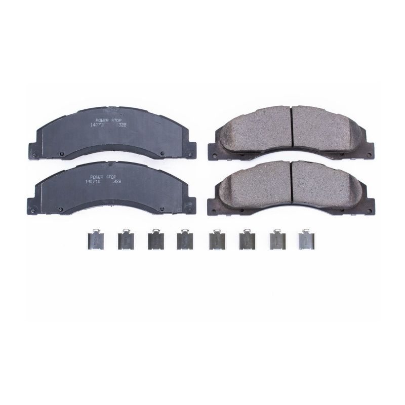 PSB Z17 Evolution Brake Pads - Power Stop 08-14 Ford E-150 Front Z17 Evolution Ceramic Brake Pads w/Hardware