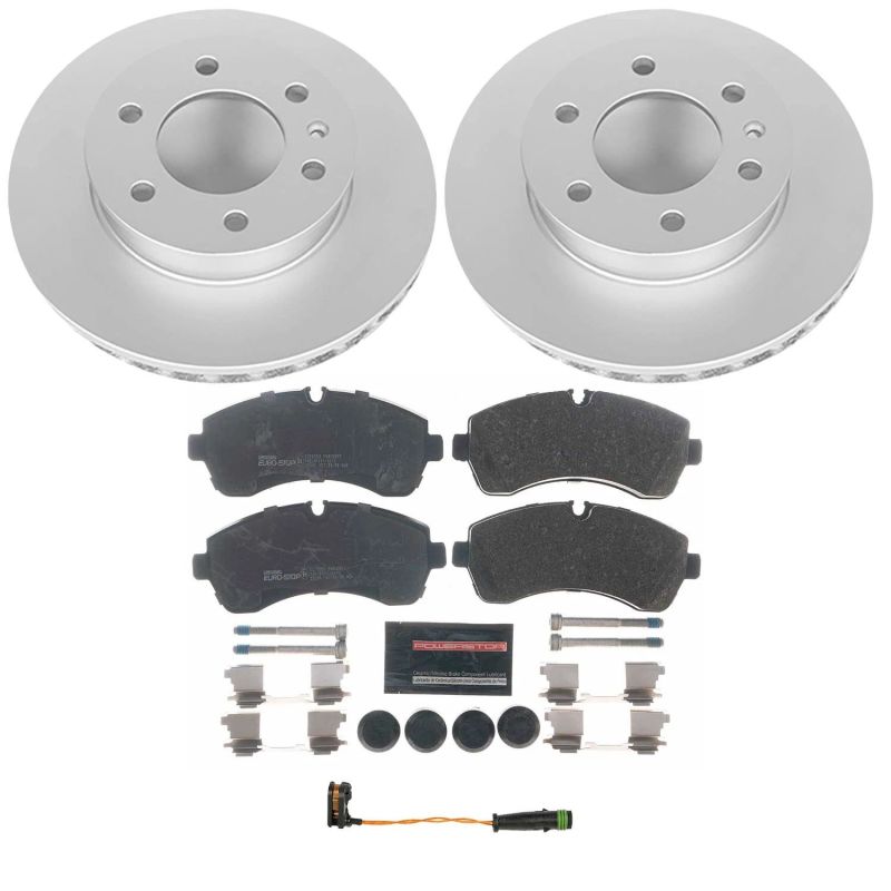 PSB Euro-Stop Kit - Power Stop 07-09 Dodge Sprinter 3500 Front Euro-Stop Brake Kit