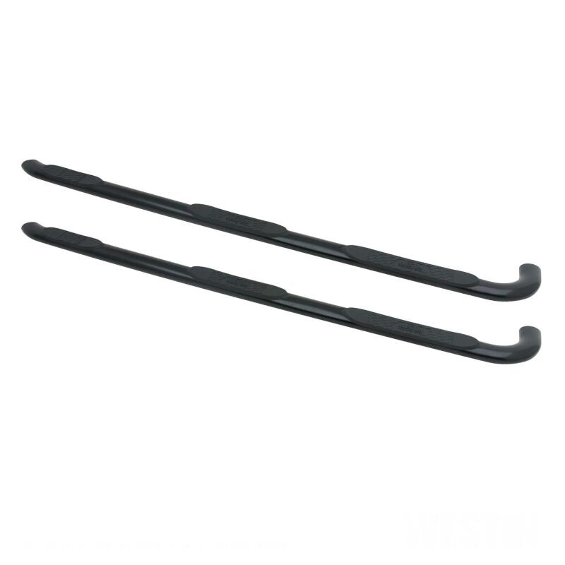 WES Nerf Bars - Platinum 4 - Westin 15-18 Chevy Silv 25/3500 Dbl Cab(6.5ft)/Dually (8ft) Platinum 4 Oval WTW Nerf Step Bars - Blk