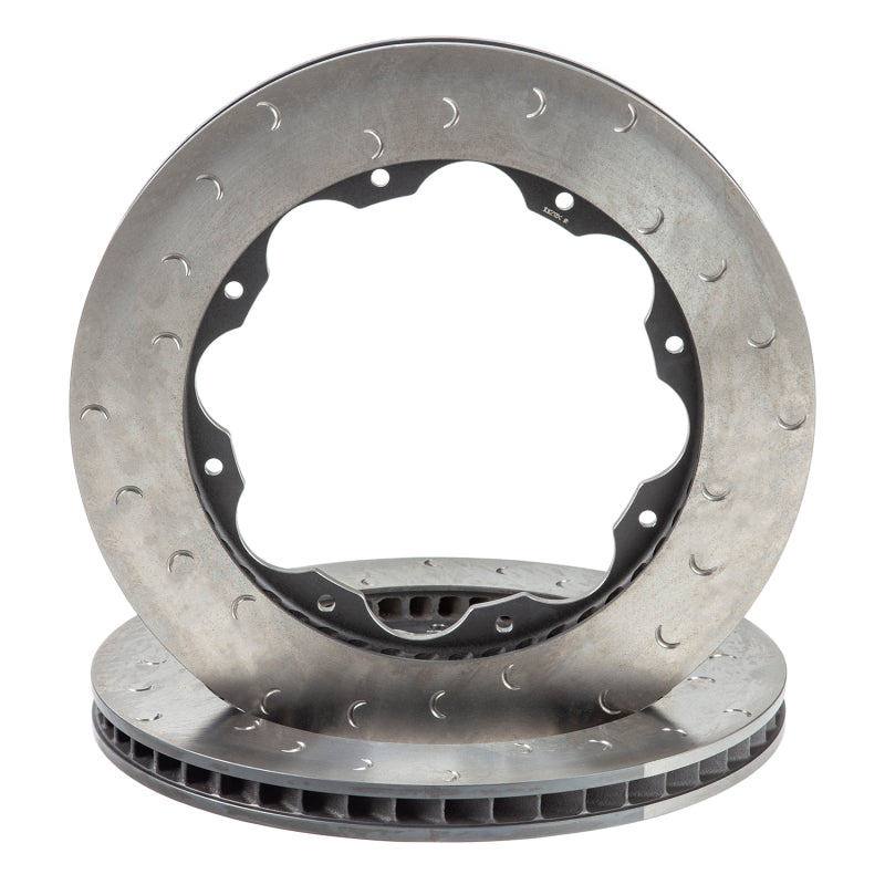 ALC Slotted Brake Rotors - Alcon Nissan R35 GTR Gen 1/2 380X30mm Rotor Ring Kit - Rear Left