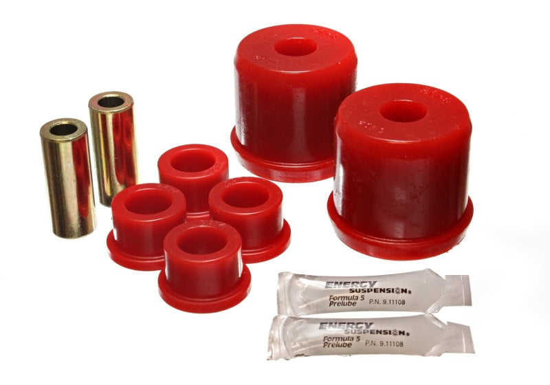 ES Cntrl Arm Bushings - Red - Energy Suspension 00-1/01 Mitsubishi Eclipse FWD Red Front Control Arm Bushing Set