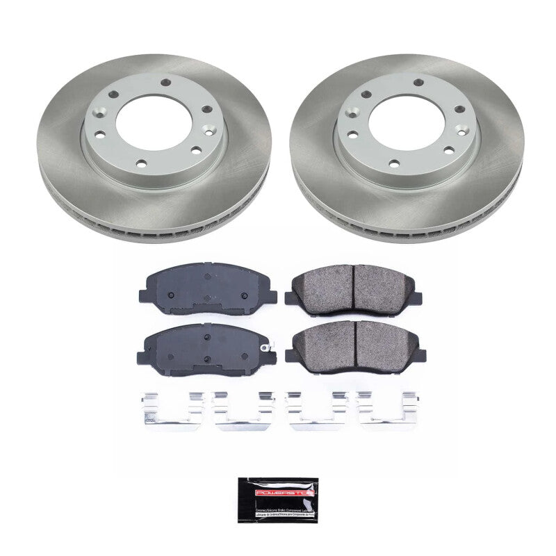 PSB Semi-Coated Rotor Kits - Power Stop 2014 Kia Sedona Front Semi-Coated Rotor Kit