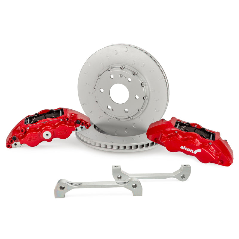 ALC Front Brake Kits - Alcon 19+ Silverado/Sierra 20+ Suburban/Tahoe/Yukon 355x33mm 6-Piston Caliper FRT Brake Kit - Red