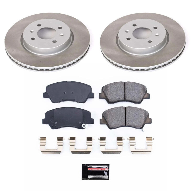 PSB Semi-Coated Rotor Kits - Power Stop 12-17 Kia Rio Front Semi-Coated Rotor Kit