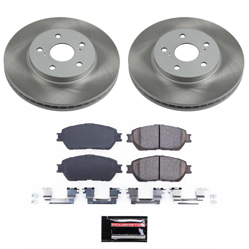 PSB Semi-Coated Rotor Kits - Power Stop 04-08 Toyota Solara Front Semi-Coated Rotor Kit
