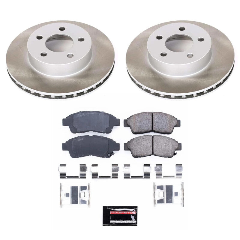 PSB Semi-Coated Rotor Kits - Power Stop 97-01 Mercury Mountaineer Front Semi-Coated Rotor Kit