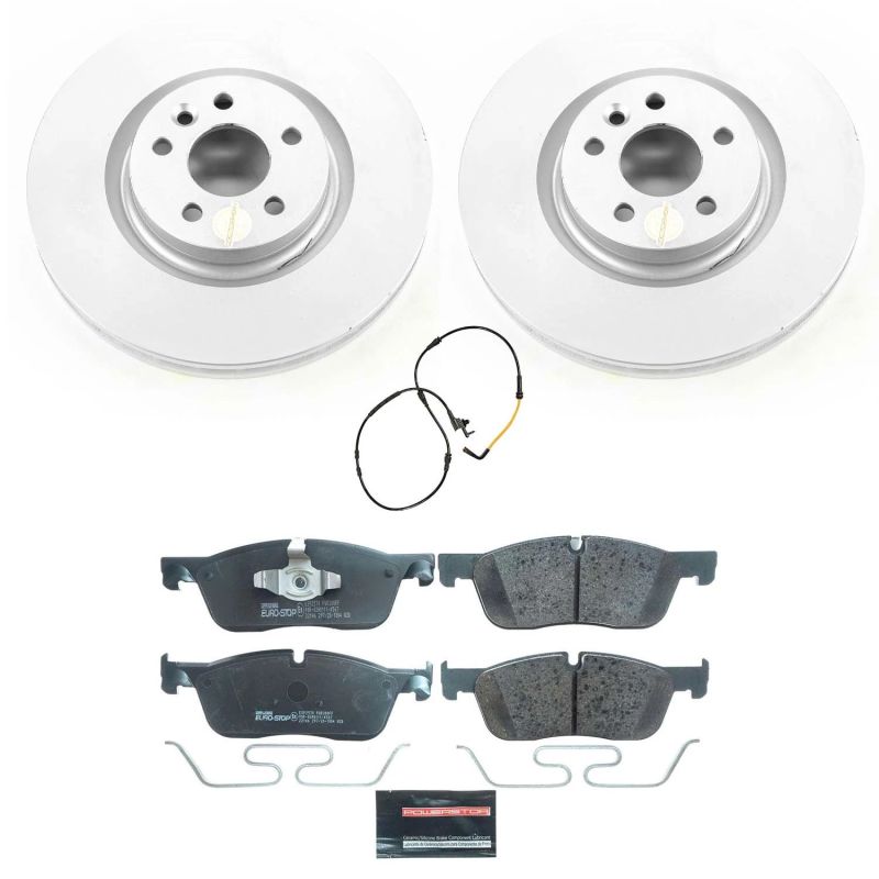 PSB Euro-Stop Kit - Power Stop 18-19 Jaguar E-Pace Front Euro-Stop Brake Kit