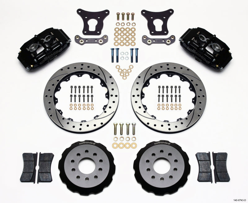 WIL Superlite Brake Kit - Wilwood BNSL6 Front Kit 12.88in Drilled 93-97 Camaro/Firebird