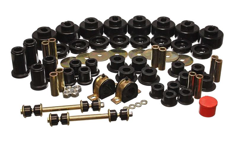 ES Hyper-Flex Sets - Black - Energy Suspension 01-06 Chevy Silverado 4WD Black Hyper-flex Master Bushing Set