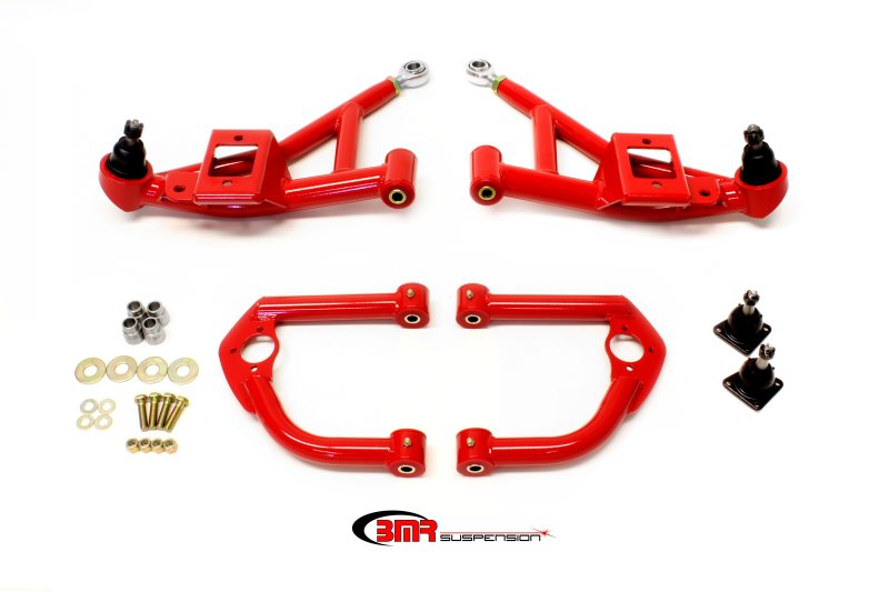 BMR Control Arms - BMR 93-02 F-Body Upper And Lower A-Arm Kit - Red