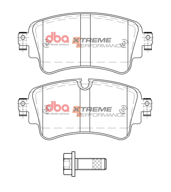 DBA XP Performance Brake Pads - DBA 17-20 Audi A4 Rear XP Performance Brake Pads