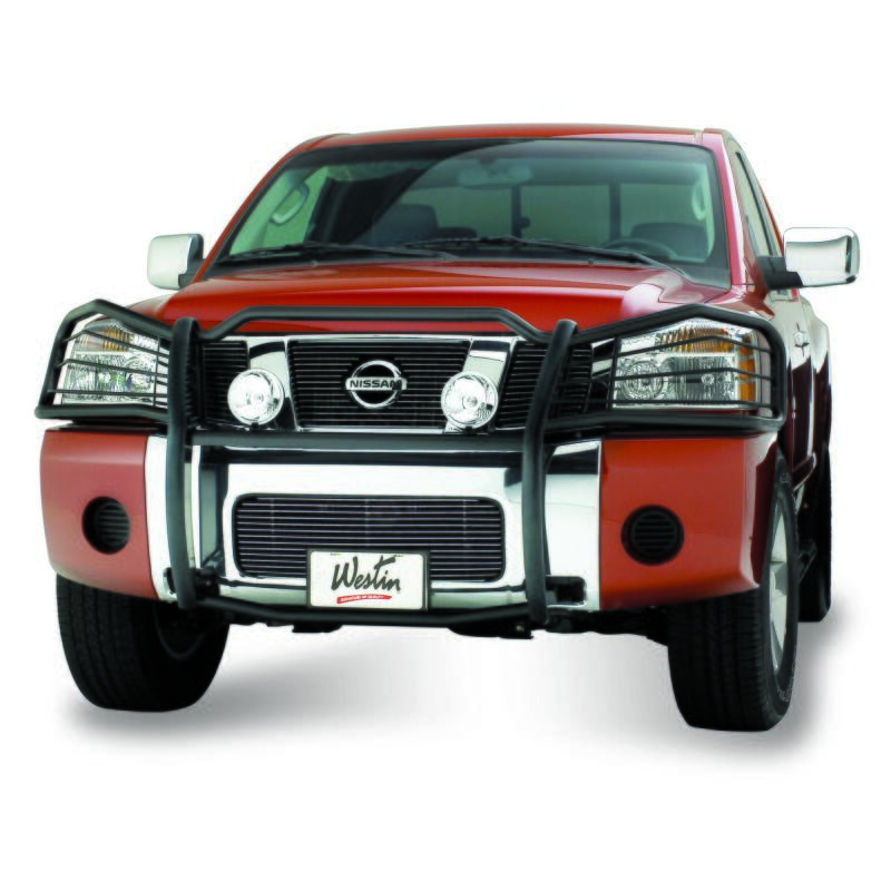 WES Sportsman Grille Guards - Westin 2004-2015 Nissan Titan/Armada Sportsman Grille Guard - Black