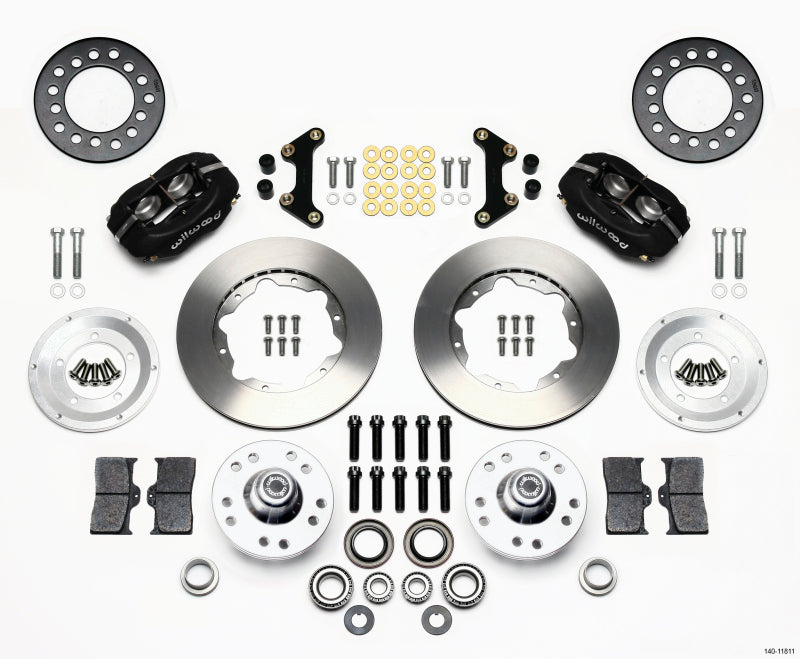 WIL Dynalite Brake Kit - Wilwood Forged Dynalite Front Kit 11.00in 49-54 Chevy / 53-62 Corvette