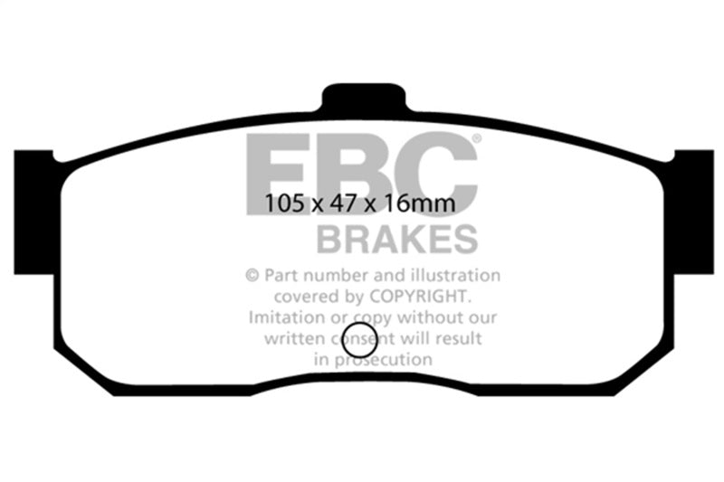 EBC Ultimax2 Brake Pad Sets - EBC 91-97 Infiniti G20 2.0 Ultimax2 Rear Brake Pads