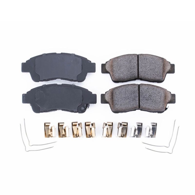 PSB Z17 Evolution Brake Pads - Power Stop 93-97 Geo Prizm Front Z17 Evolution Ceramic Brake Pads w/Hardware