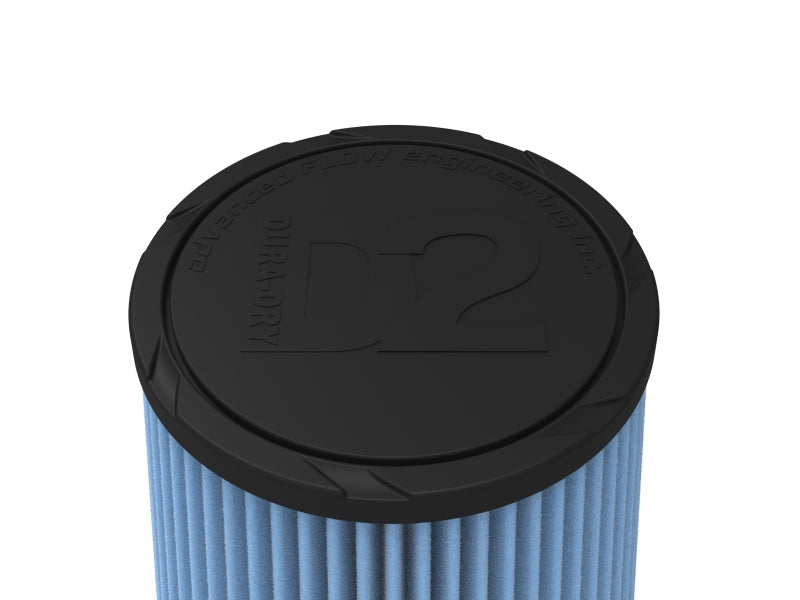 AFE Universal D2 Dura Dry Air Filter - aFe Magnum FORCE Intake Repl. Filter w/ D2 Dura-Dry Media - 5-1/2in F x 7in B x 5-1/2in T x 7in H