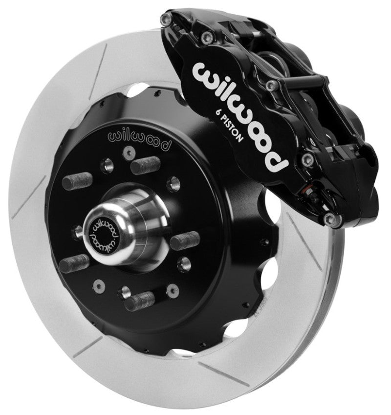 WIL Superlite Brake Kit - Wilwood 70-81 FBody/75-79 A&XBody FNSL6R Frt Brk Kit 12.88in Rtr Blk Caliper Use w/ Pro Drop Spindle