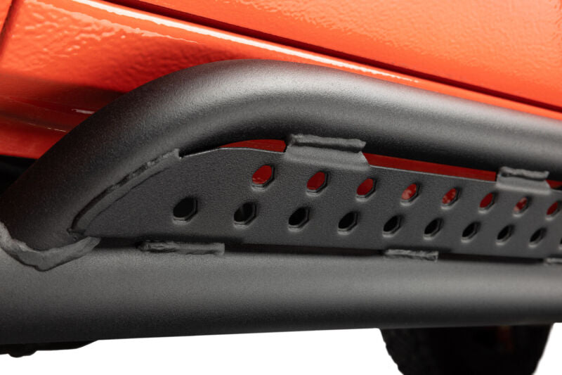 GOR Frame Mount Sliders - Go Rhino 2024 Toyota Tacoma DC 4dr Xtreme Frame Mount Sliders - Tex. Blk