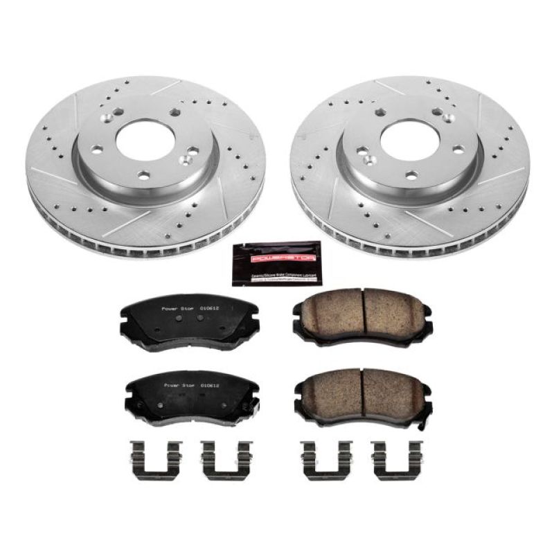 PSB Z23 Evolution Kit - Power Stop 10-11 Kia Soul Front Z23 Evolution Sport Brake Kit